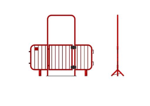 Fixed Leg (Walk Through) Barrier With Gate